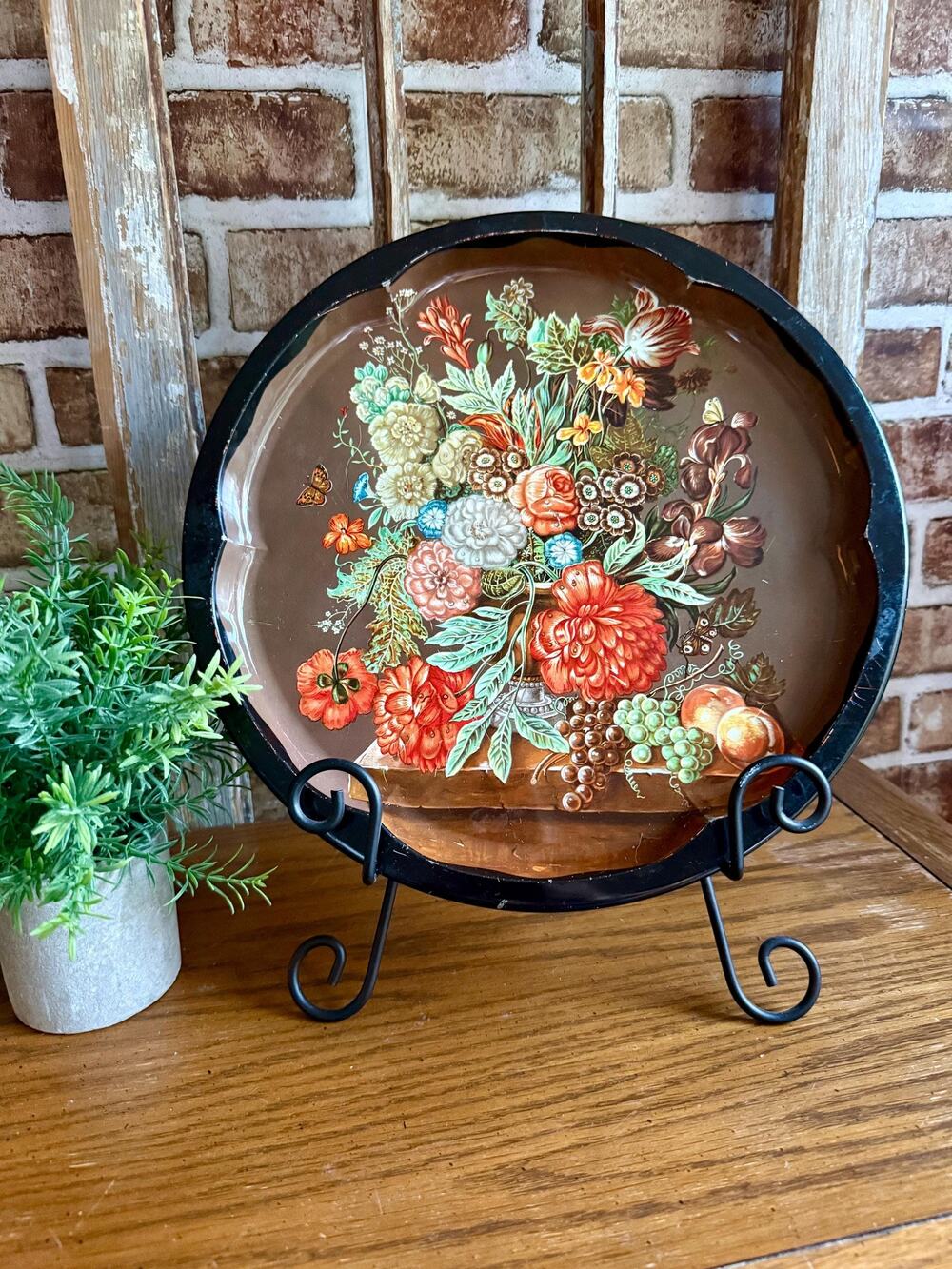 Floral Tin Tray | Daher Decorated Ware Serving Tray